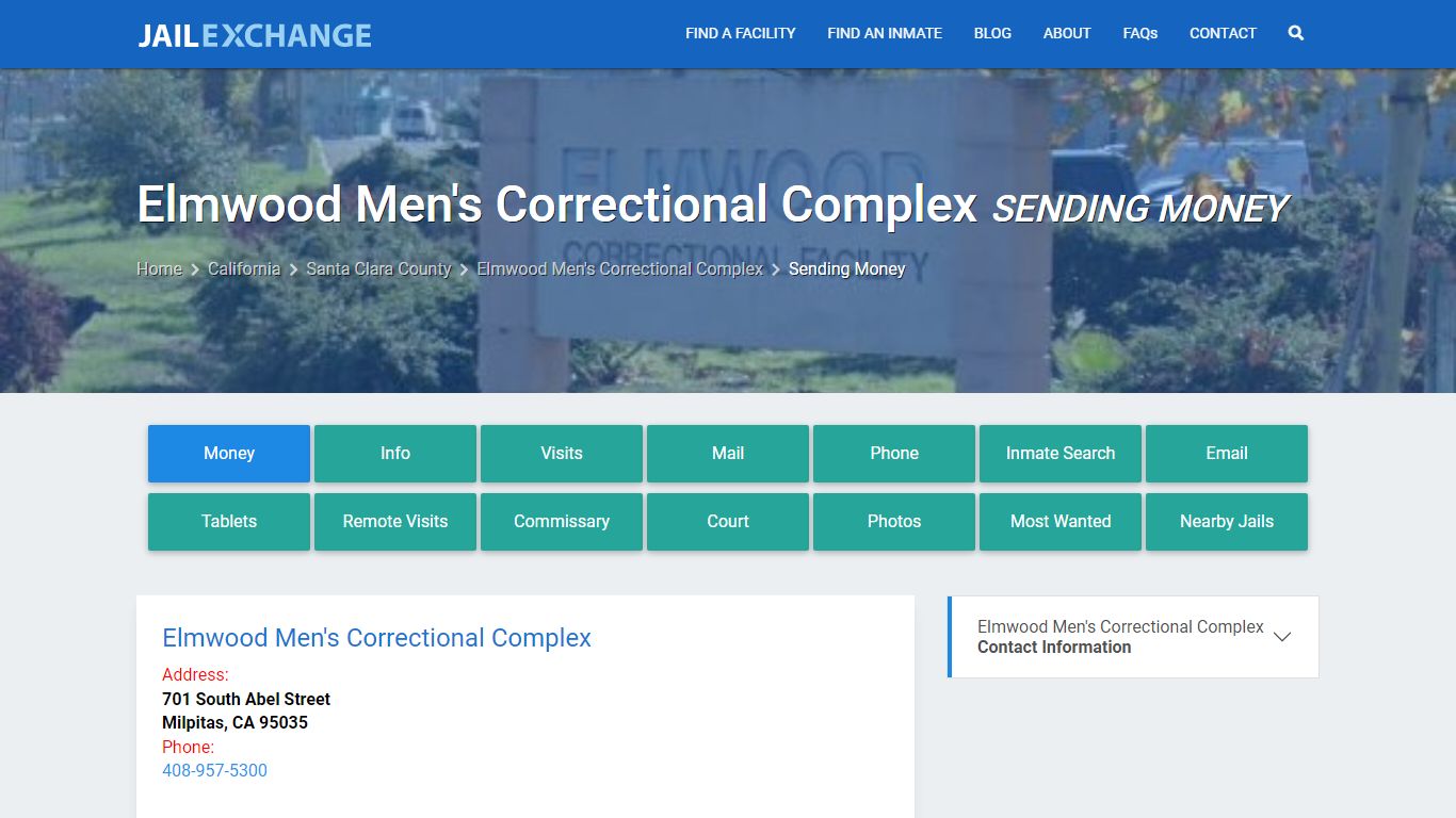 Elmwood Men's Correctional Complex Sending Money - Jail Exchange
